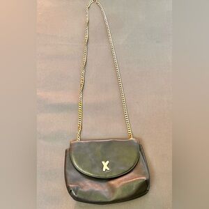 Paloma Picasso Crossbody Chain Strap Black Leather Bag
